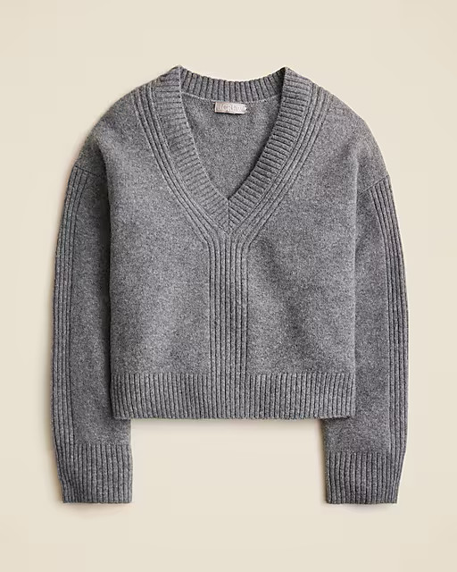 Relaxed V-neck sweater in Supersoft yarn | J. Crew US