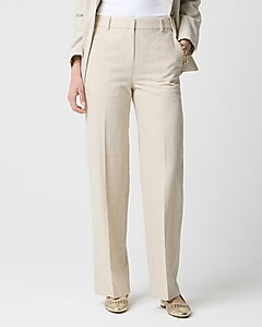 Linen-blend Remy high-rise wide-leg cropped pant | J.Crew Factory