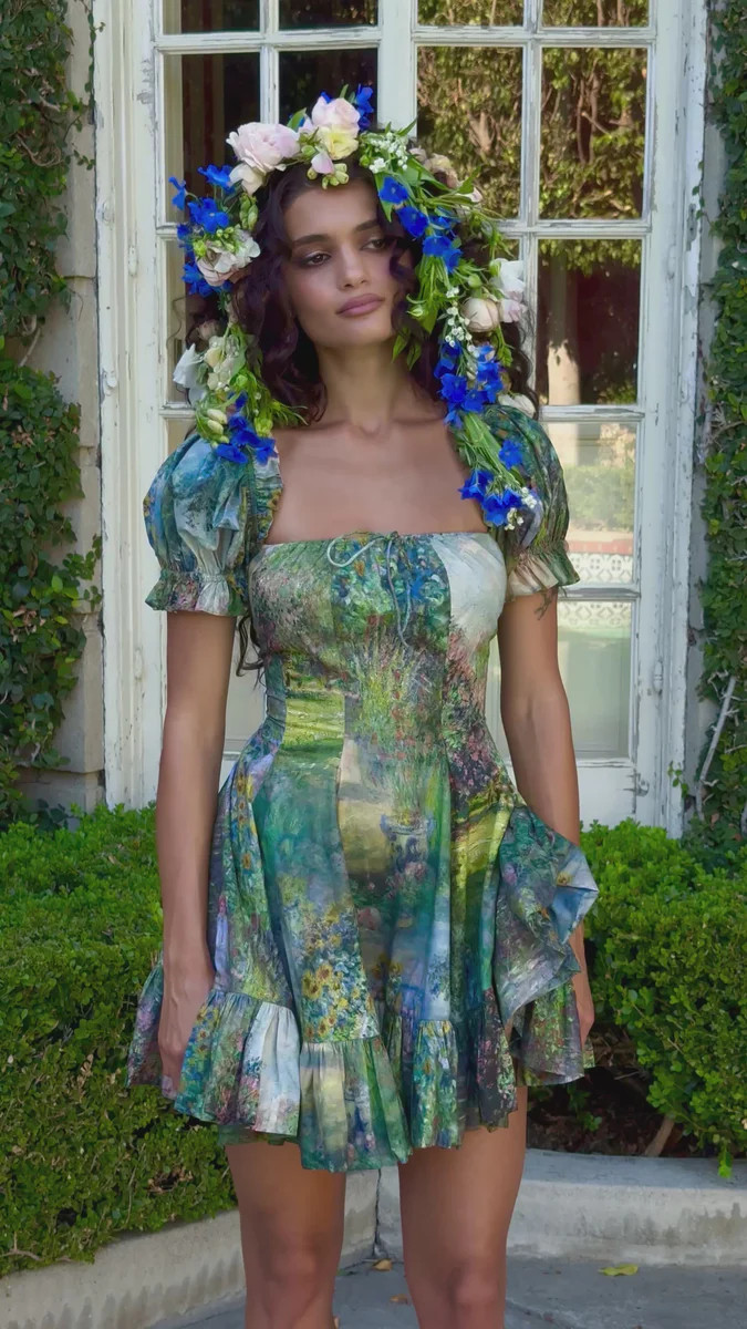 The Artist's Garden Little Foxglove Dress | Selkie Collection