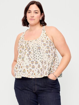 Sleeveless Trapeze Tank Top | Old Navy (US)