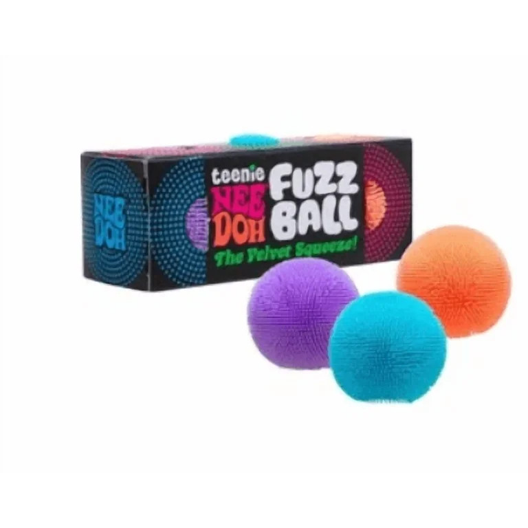 Nee doh  Fuzz Ball Stress Ball 3-Pack mini velvet squeeze, 1 pack | Walmart (US)