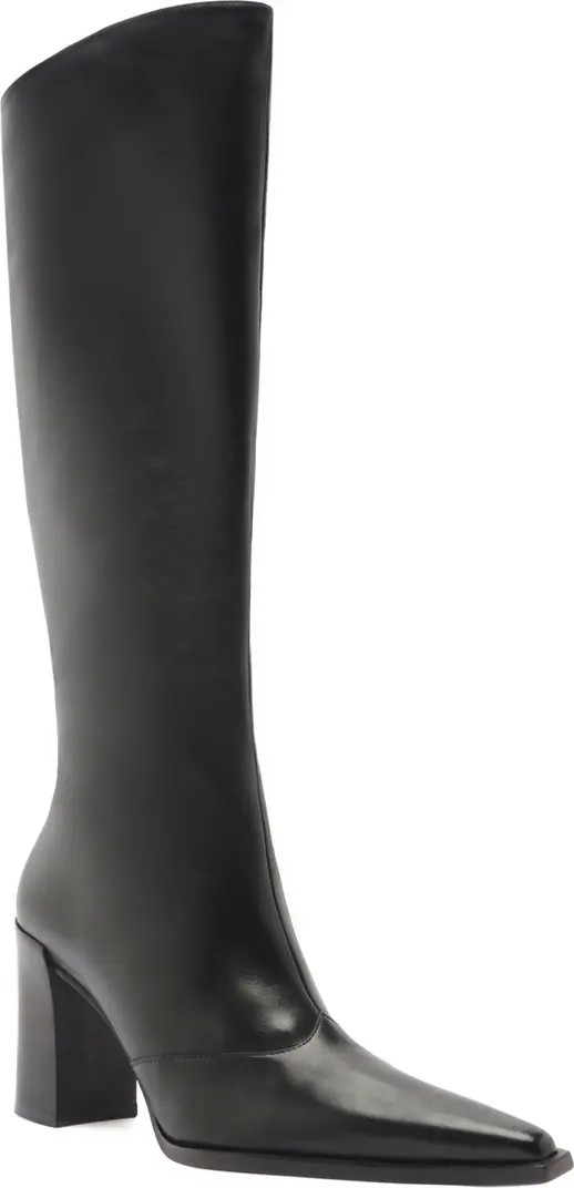 Schutz Raffaela Up Block Pointed Toe Knee High Boot (Women) | Nordstrom | Nordstrom