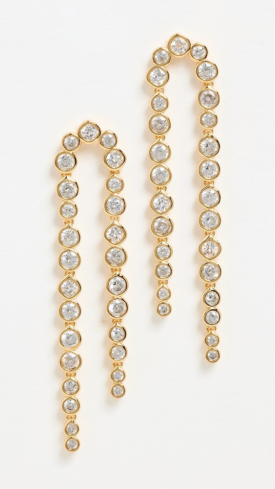 SHASHI Bezel Tennis Earrings | Shopbop | Shopbop