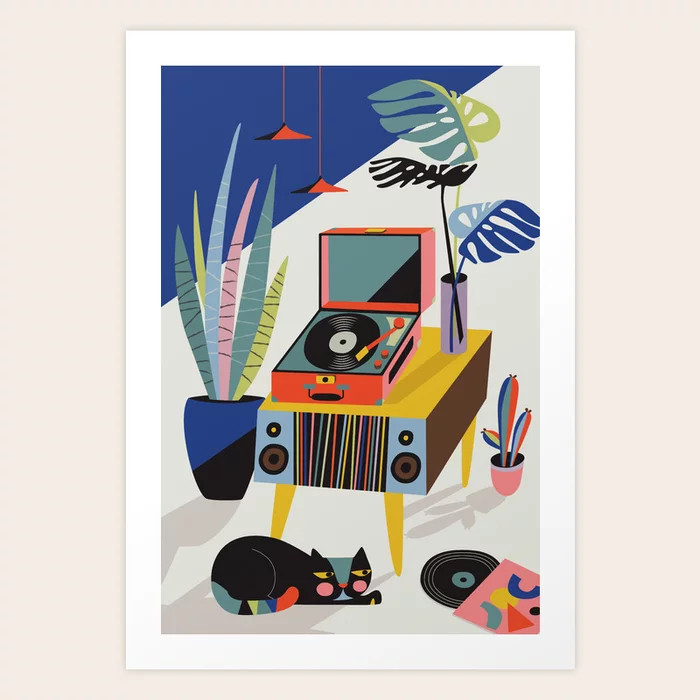 Chill out Saturday Art Print | Society6