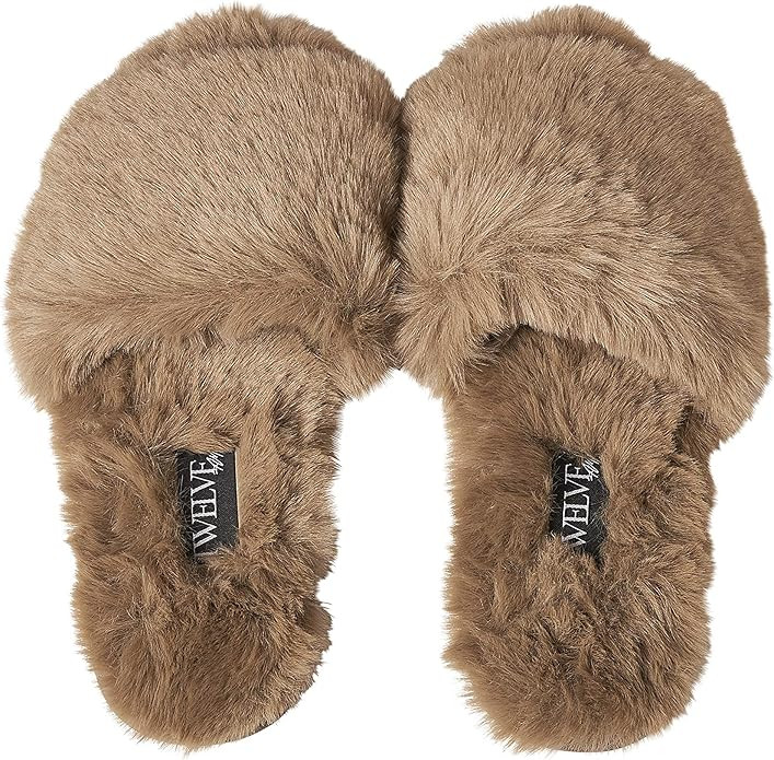Twelve AM Co., So Good Fluffy Slippers (Size Down) | Amazon (US)