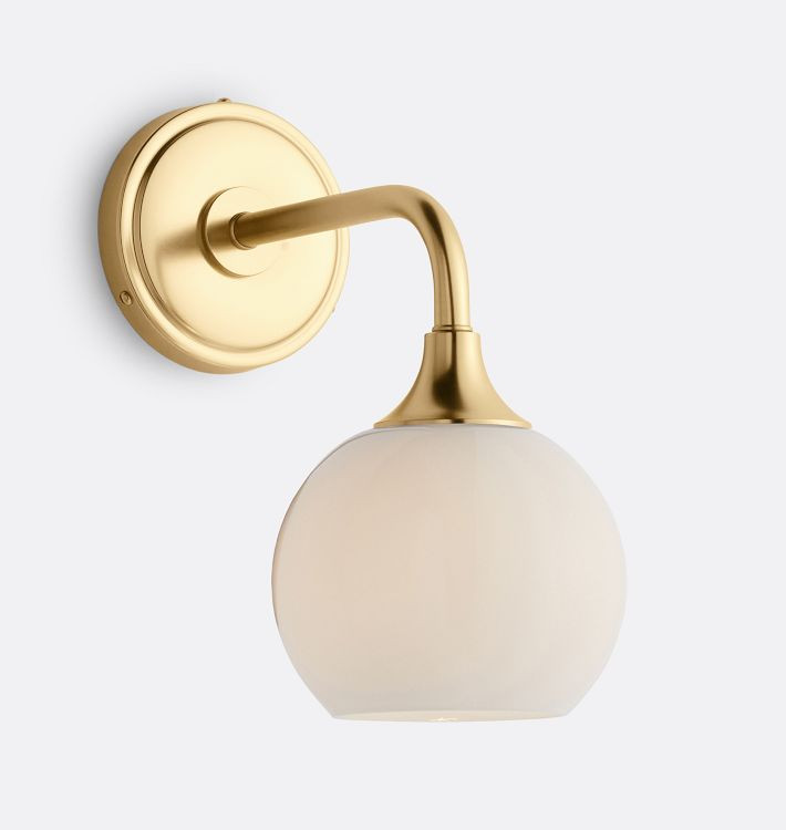 Poplar Sconce, Glass Shades | Rejuvenation