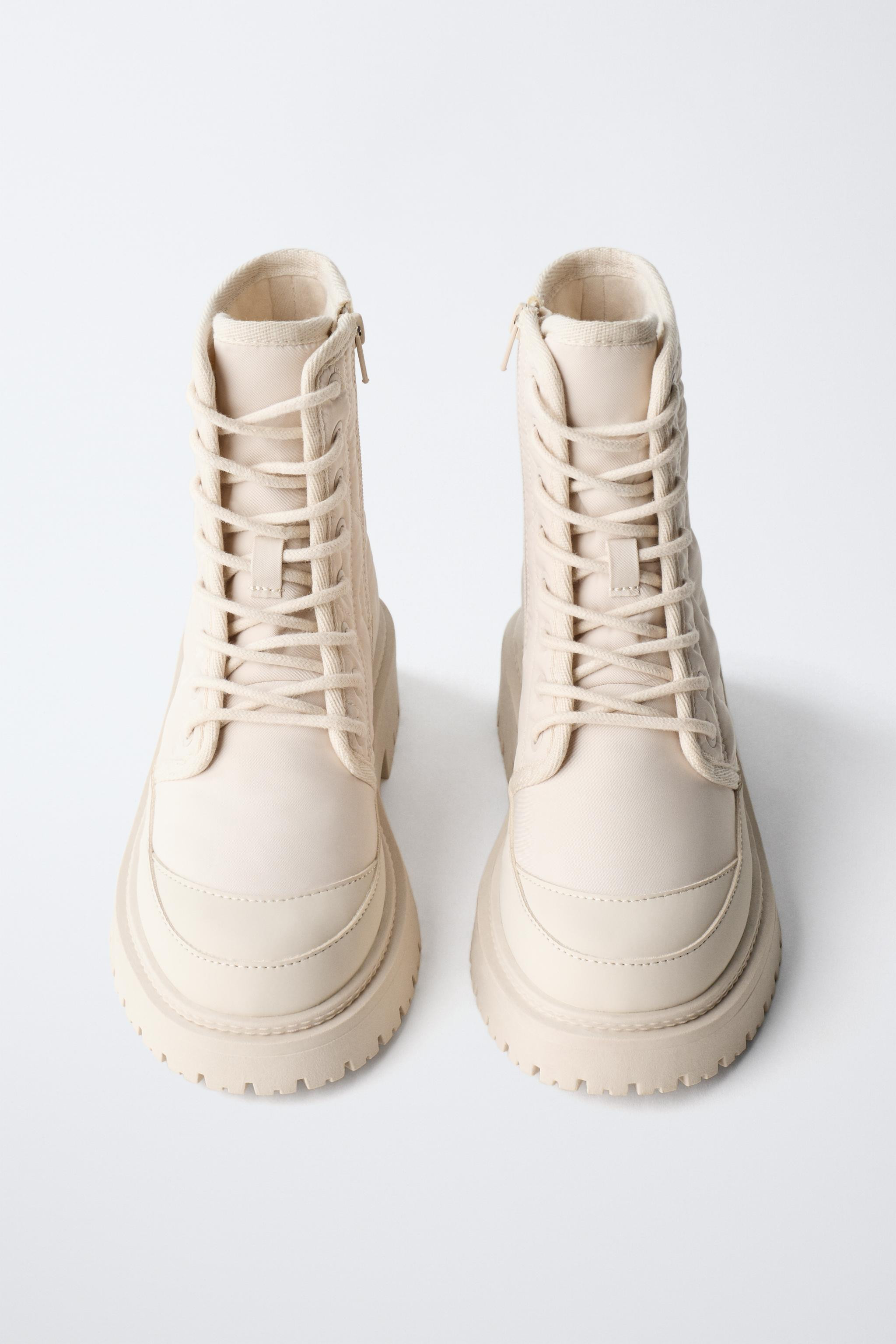 QUILTED ANKLE BOOTS | Zara US