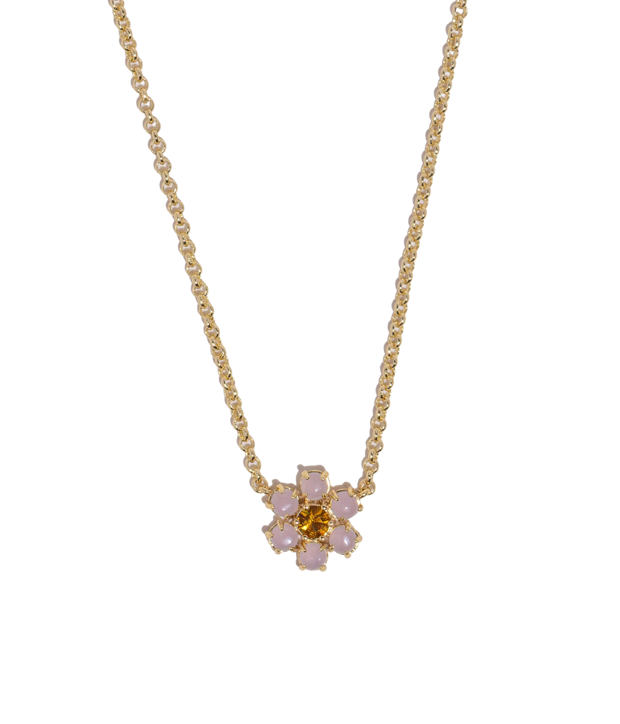 Emeline Flower Necklace in Lavender | Loren Hope Designs