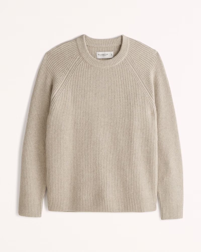 Men's Textured Crew Sweater | Men's Tops | Abercrombie.com | Abercrombie & Fitch (US)