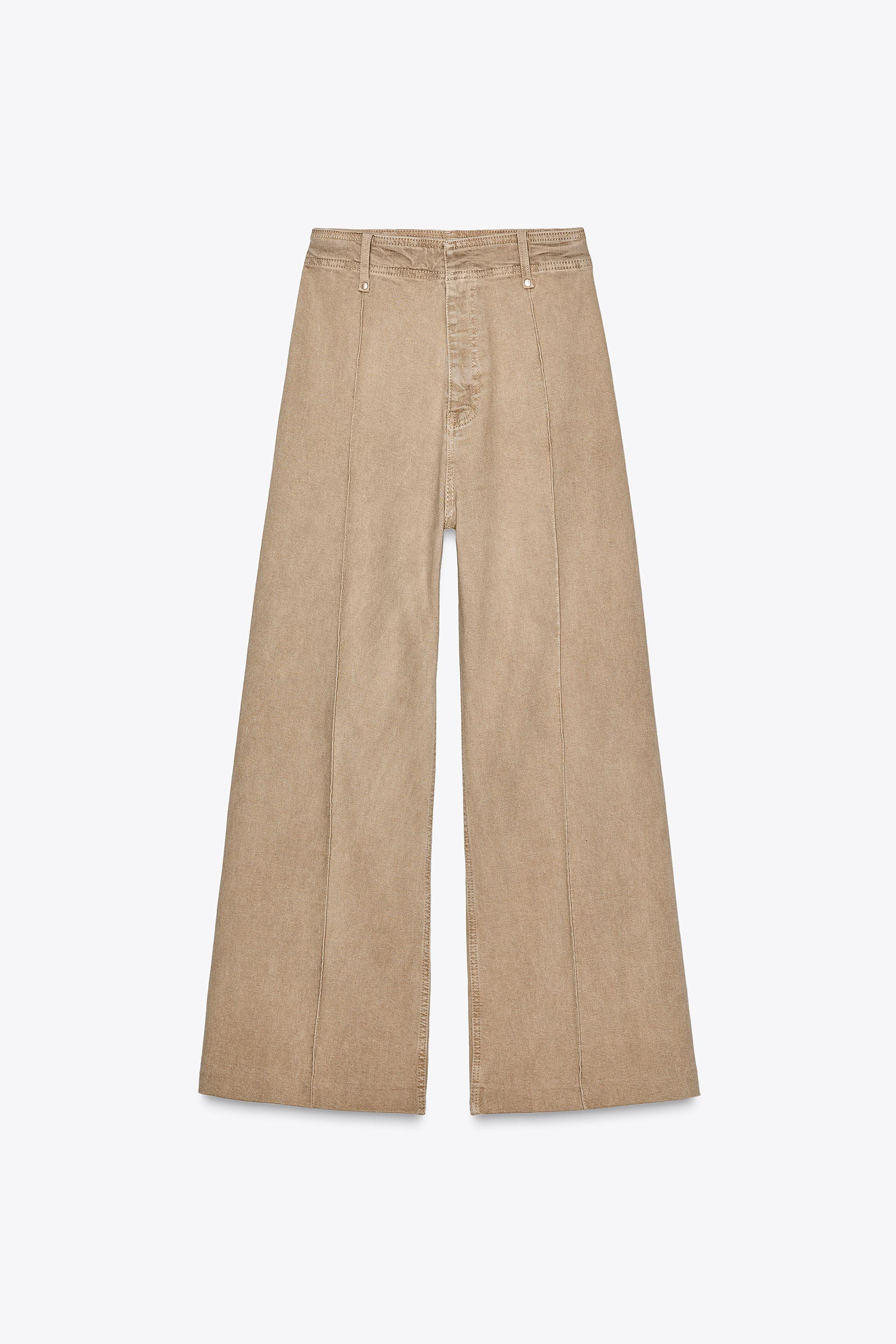 ZW COLLECTION WIDE-LEG HIGH-WAIST JEANS | Zara US