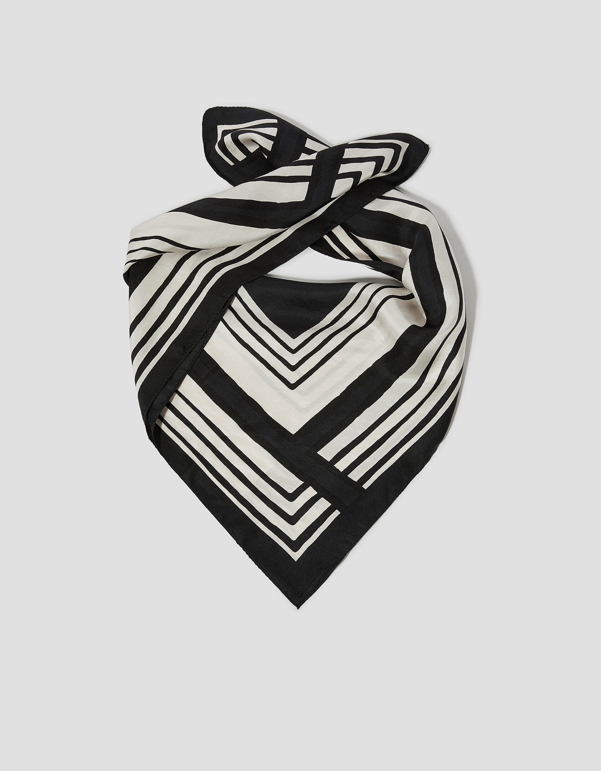 Salma Silk Monochrome Square Scarf | Monsoon (UK)