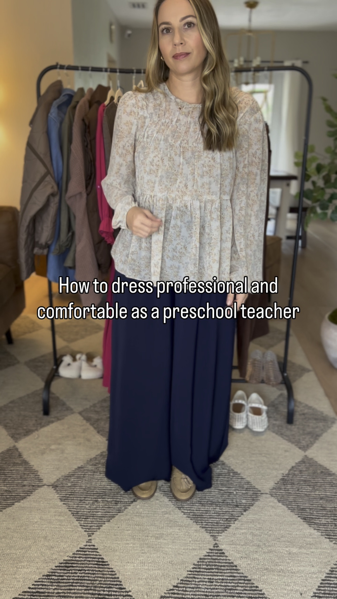 oth things can be true, you can dress comfortably and still look professional as a preschool teacher. 

1. Find a few pair of pants that can mix and match
2. Basics will be your easiest & best option for tops: a few sweaters, tee shirts, and a blouse
3. Comfortable & stylish shoes 
4. Find accessories you love

#LTKWorkwear #LTKSeasonal #LTKStyleTip