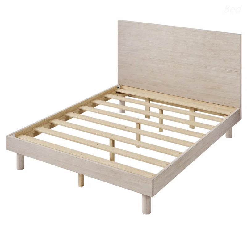 Bed Frame Wood Platform Bed Frame with Sturdy Support Legs | Wayfair North America