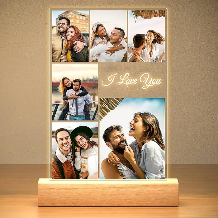 Custom Picture Frames, Personalized Photo Frame with Night Light, Customized Photo Frame, Persona... | Amazon (US)