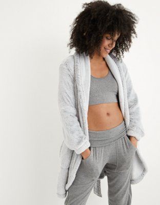 Aerie Sherpa Robe | American Eagle Outfitters (US & CA)