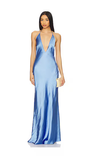 MISHA Honor Gown in Blue. - size XXS | Revolve Clothing (Global)