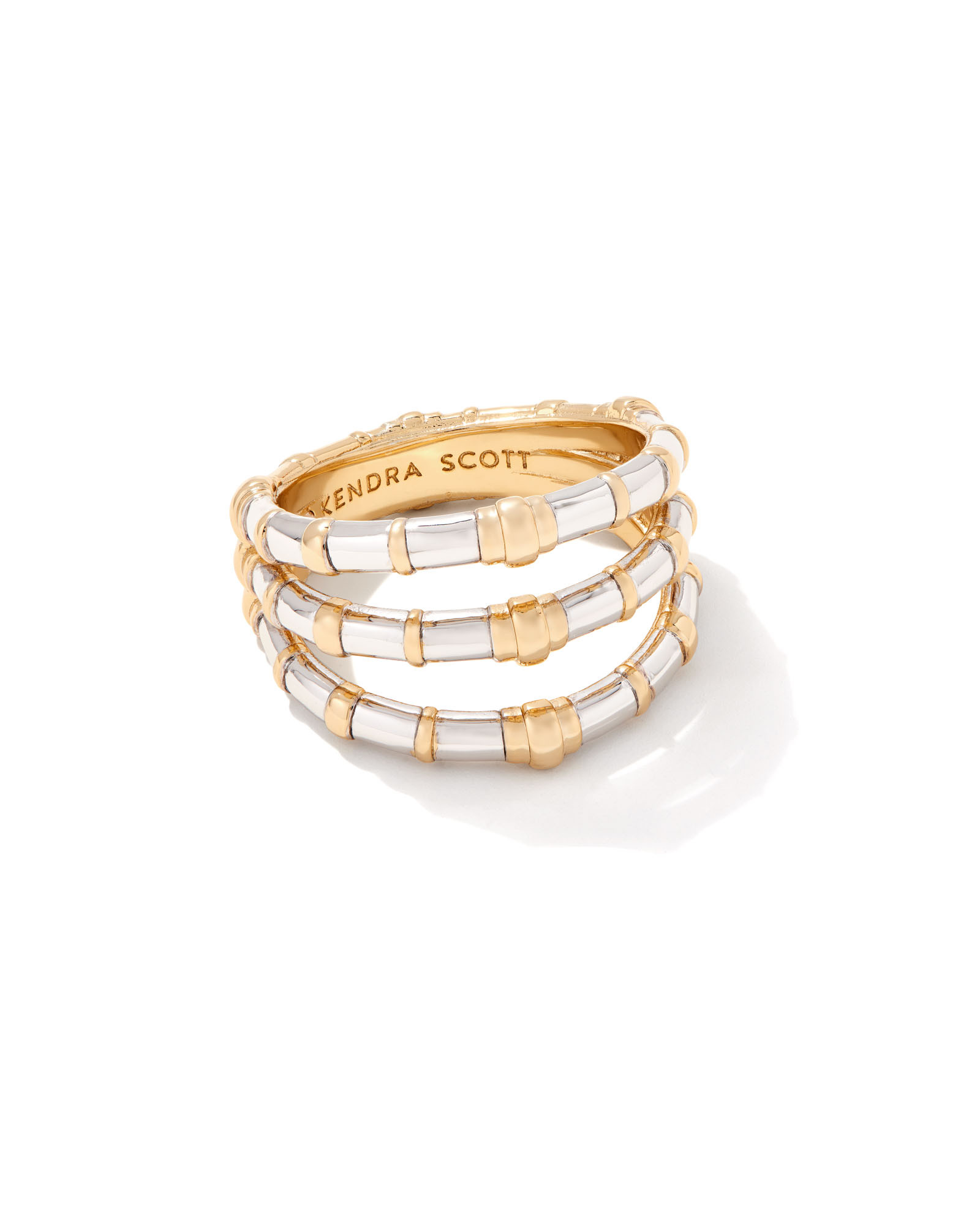 Essie Triple Band Ring in Mixed Metal | Kendra Scott