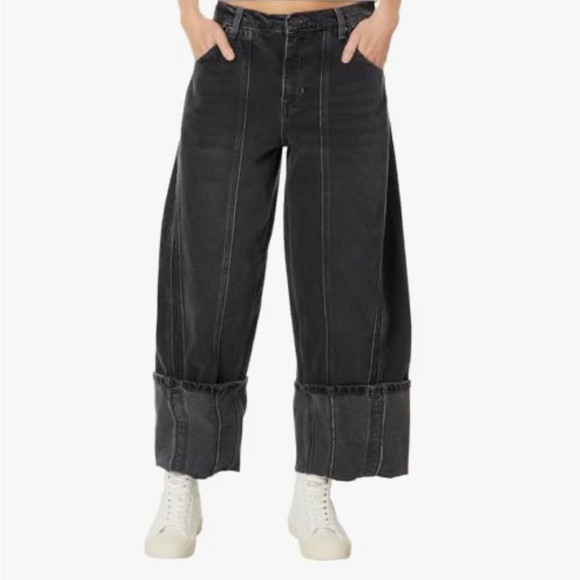 We the free Olsen Cuffed Barrel Jeans | Poshmark