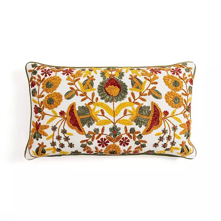 Kaysari Floral Lumbar Pillow | Kirkland's Home