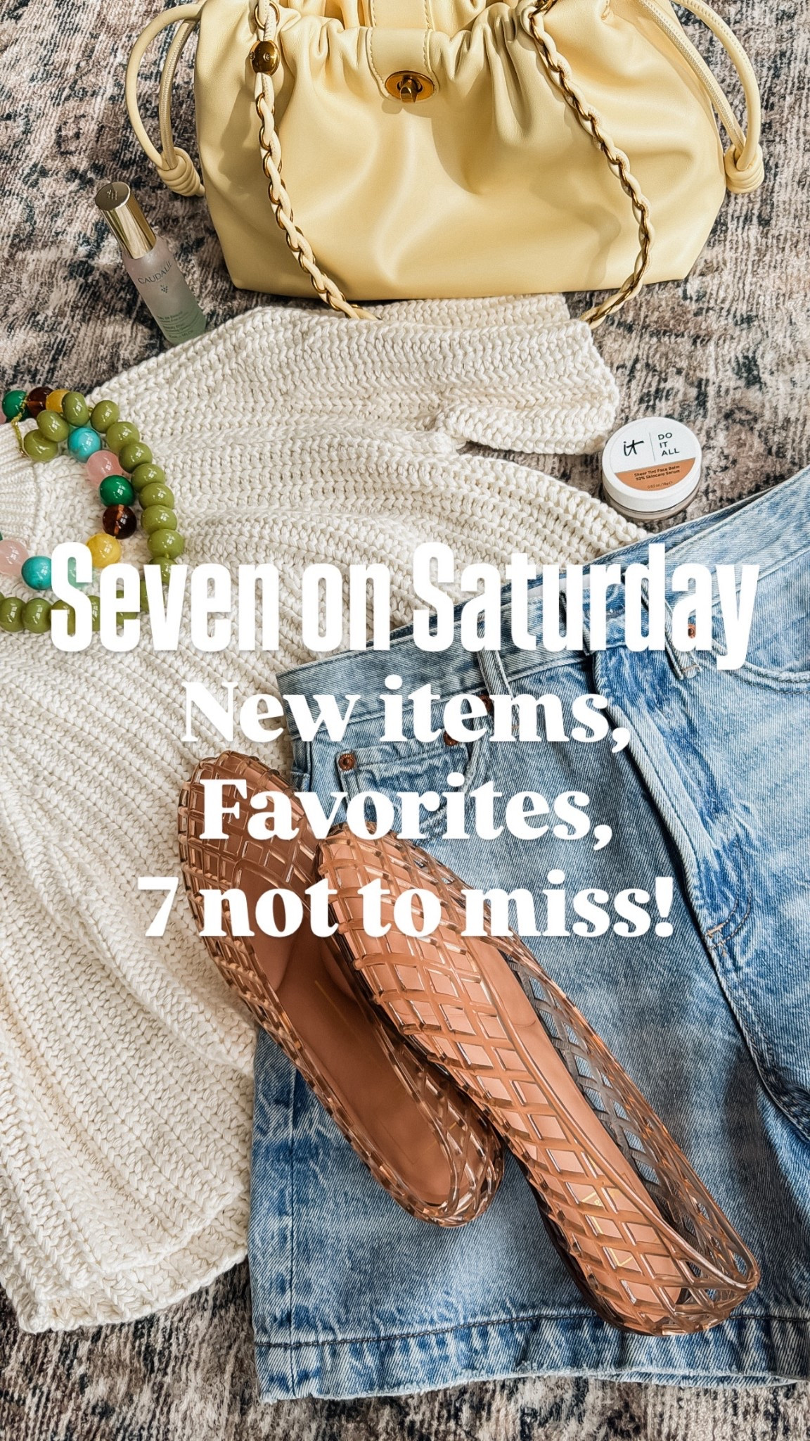 Seven on Saturday 
New items, favorites of the week, 7 not to miss!
Shorts tts, 25 here
Purse / 20% off code: twopeas20
Small sweater
Exact necklace colors: multi and olive 
Jelly flats tts
Face tint balm shade 305

#LTKSaleAlert #LTKSeasonal #LTKmomlife