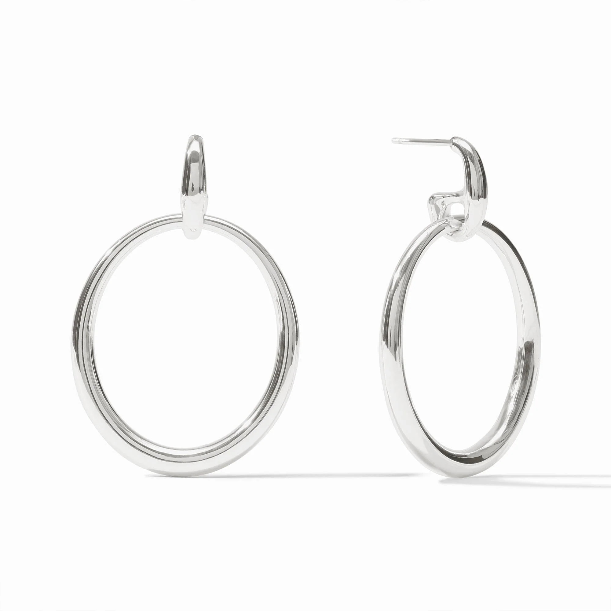 Laguna Doorknocker Silver Earring | Julie Vos