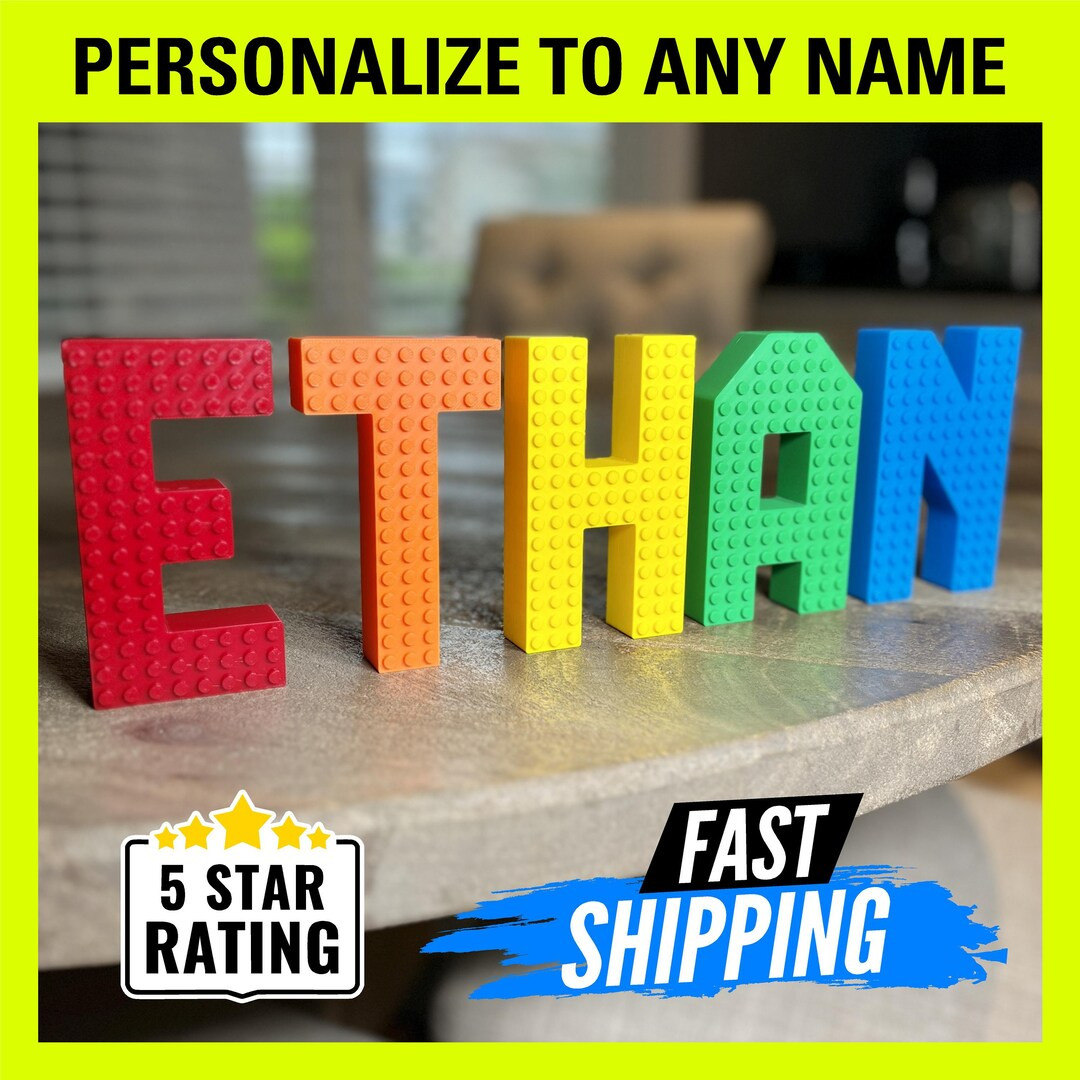 Personalized Brick Name, 3D Printed Name, Customizable Colors, Unique Gift Idea, Colorful Letters... | Etsy (US)