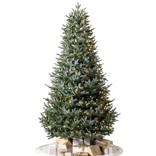 Balsam Hill European Silver Fir - Elegant Artificial Christmas Tree with True Needle Foliage Available Unlit or with LED Clear Lights, LED Clear, 9' | Amazon (US)