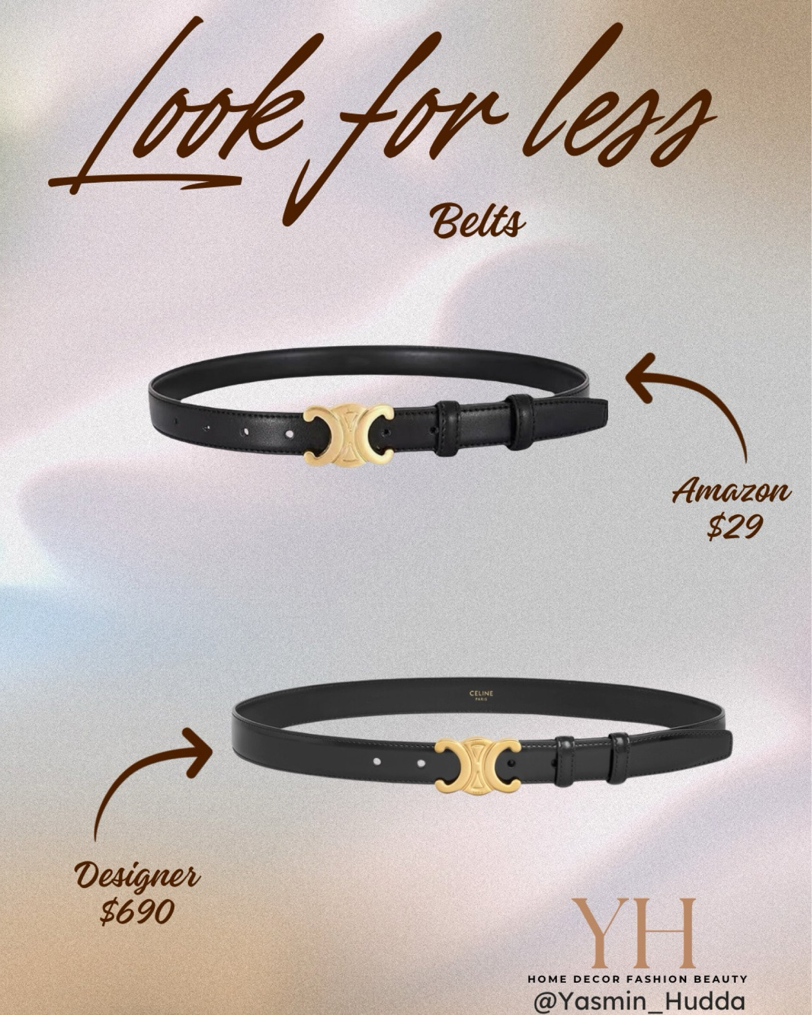 Look for less designer belt
Comes in 4 colors

#LTKStyleTip #LTKSaleAlert #LTKFindsUnder50