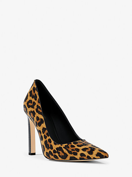 Amara Leopard Print Calf Hair Pump | Michael Kors US