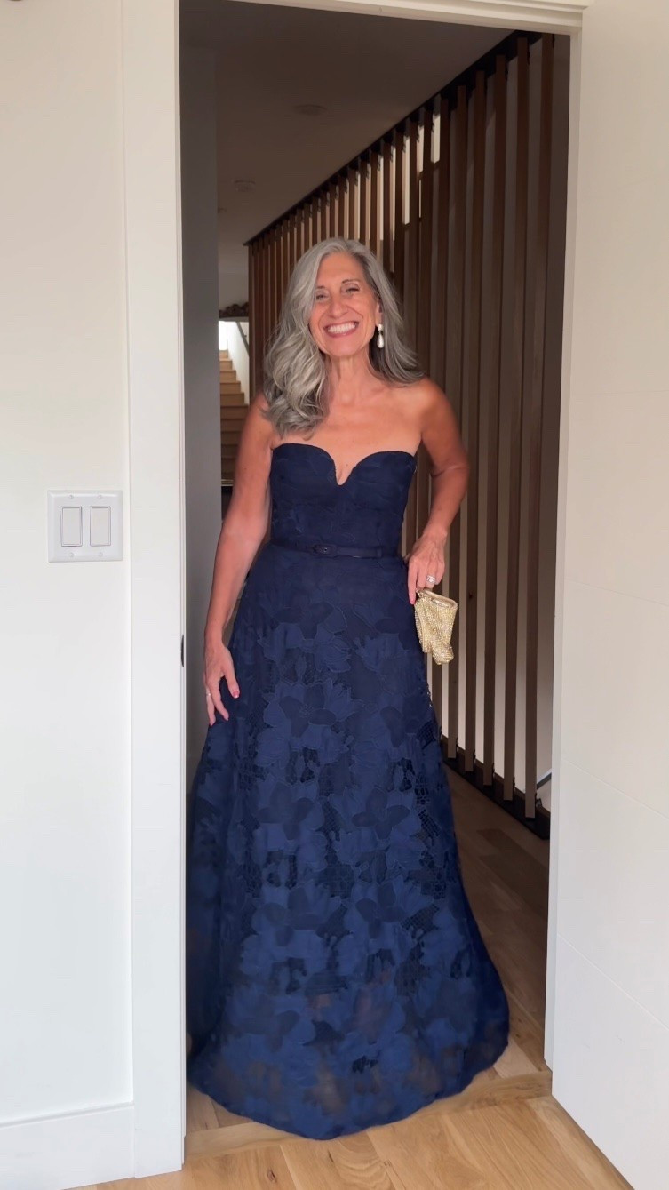 💙 Wedding Guest Dresses (some are perfect for Mother of the Bride and Mother of the Groom!)

The sweetheart neckline holds and defines beautifully while the navy floral lace ballgown skirt sweeps dramatically to the floor with total timeless elegant grace.

Save this and share it with a friend who’s shopping. 💌

Sizing | 5’4½” | 135 | medium or 6

Wedding Guest Dress | Fashion over 50 | Mother of the Bride | Mother of the Groom | Black Tie | Formal Gown | Summer Wedding | Fall Wedding | Tummy Flattering Dresses | Special Occasion | Ballgown

#LTKSeasonal #LTKOver40 #LTKWedding