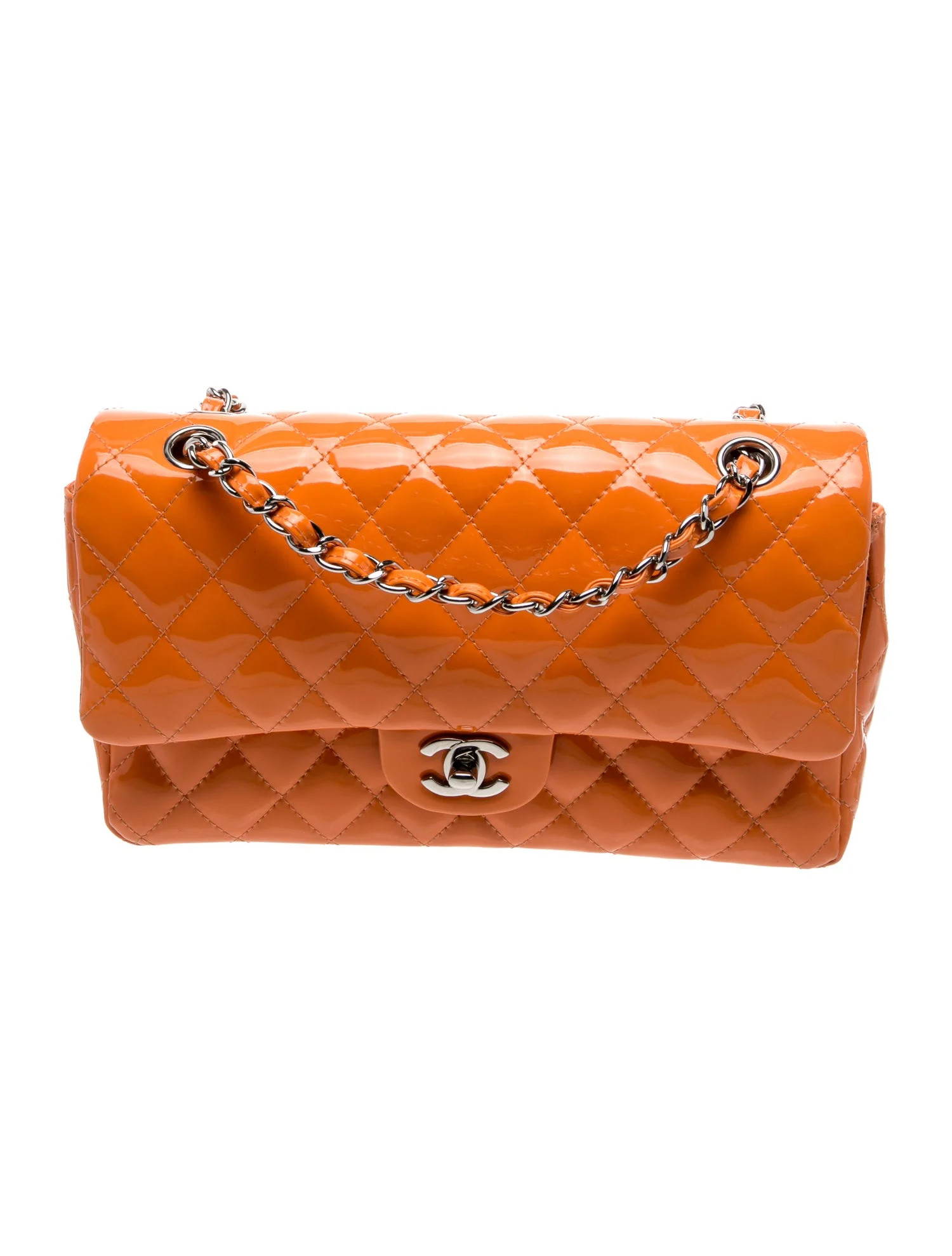 Chanel 2014 Medium Classic Double Flap Bag - Orange Shoulder Bags, Handbags - CHA1391265 | The Re... | The RealReal