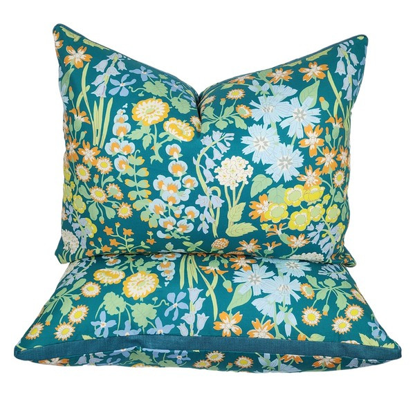 Ready to Ship (PAIR) - Folklore Nymph by Scalamandre for 20x26" inserts | Wheaton Whaley Home