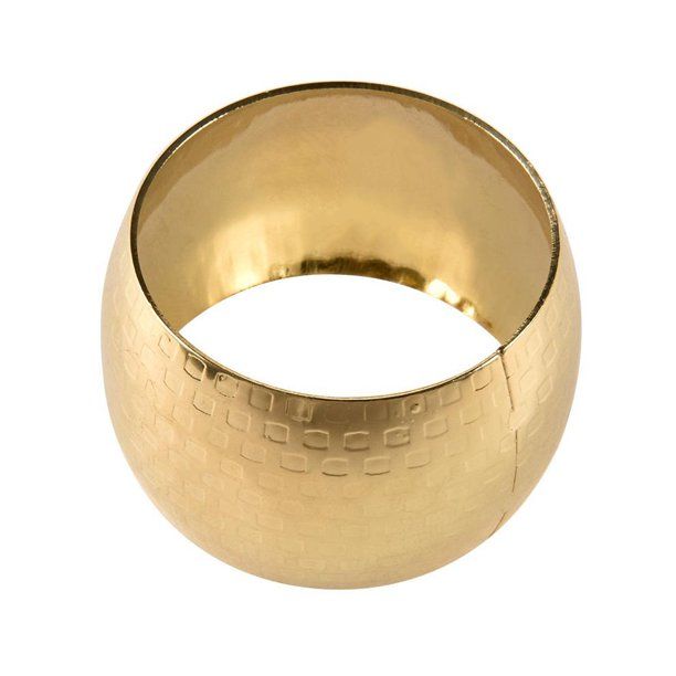 12pcs Round Napkin Rings Wedding Christmas Festival Dinner Metal Gold Color Household Napkin Hold... | Walmart (US)