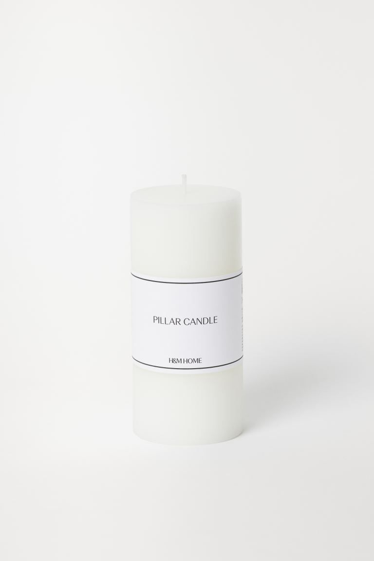 Large pillar candle | H&M (UK, MY, IN, SG, PH, TW, HK)
