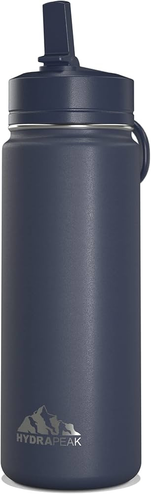 Hydrapeak Mini 20oz Kids Water Bottle with Straw Lid, Stainless Steel Double Wall Insulated Water... | Amazon (US)