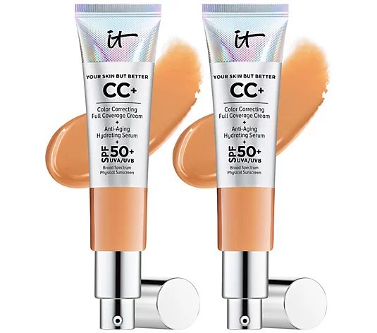 IT Cosmetics Your Skin But Better CC Cream Duo with SPF 50 - QVC.com | QVC