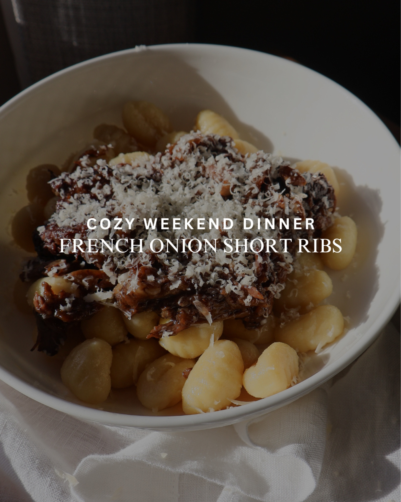 These French Onion Short Ribs have all the delicious flavors of a classic French onion soup, but include braised short ribs.

Recipe: https://kaylazenner.com/french-onion-short-ribs-cozy-weekend-dinner/



#LTKWatchNow #LTKHome