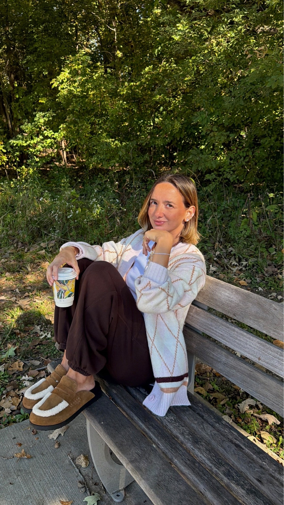 xs tank & pants, small cardigan @Aerie