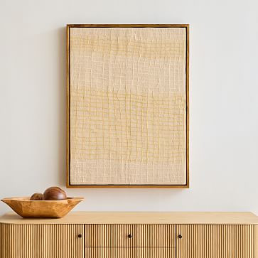 Èlan Byrd Framed Brushed Beige Felt Wall Art | West Elm (US)