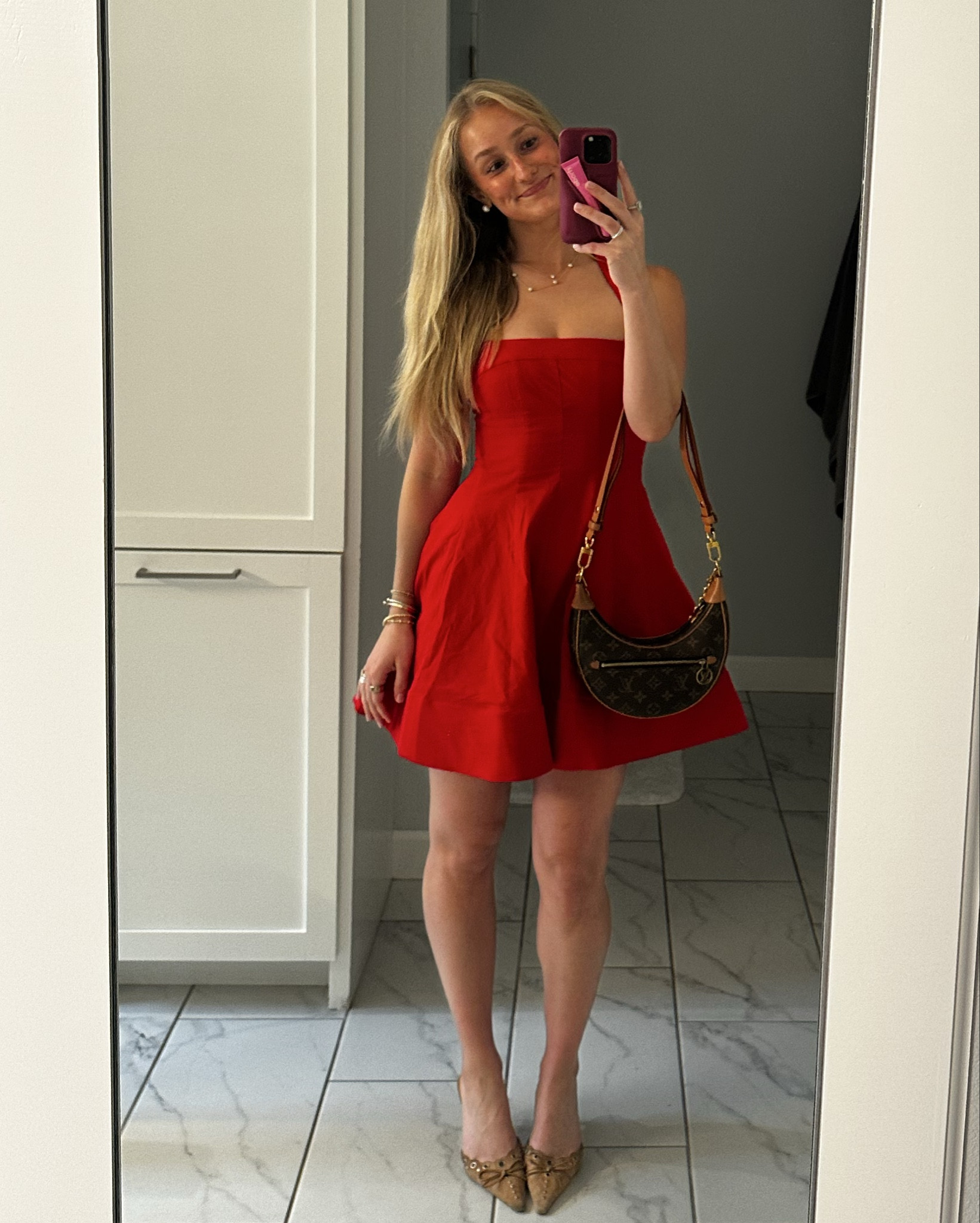 This red mini is to die for – Anthropologie is killing it this spring ❤️