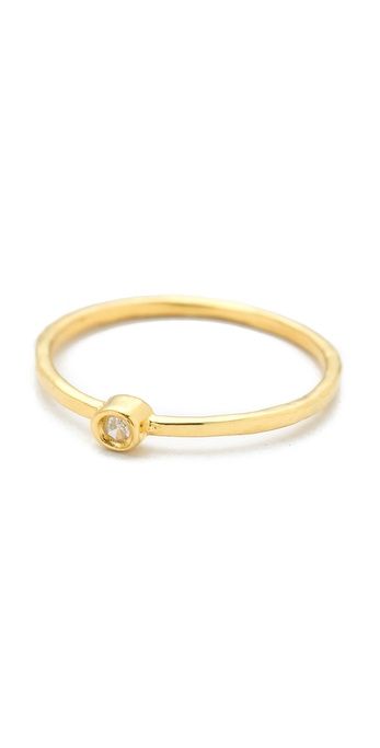 JA Diamond Waif Bezel Ring | Shopbop