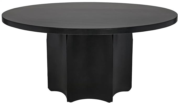 Noir Rome Dining Table with Black Metal Finish GTAB527MTB | Amazon (US)