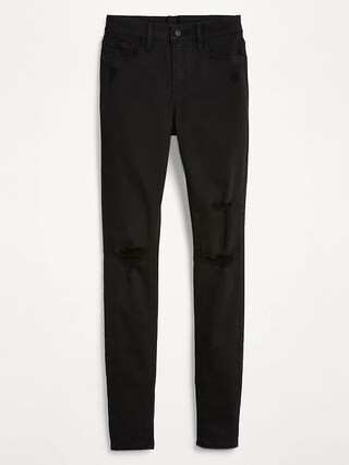 High-Waisted Rockstar Super-Skinny Distressed Jeans For Women | Old Navy (US)