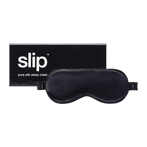 Slip pure silk sleep mask in black with gift box