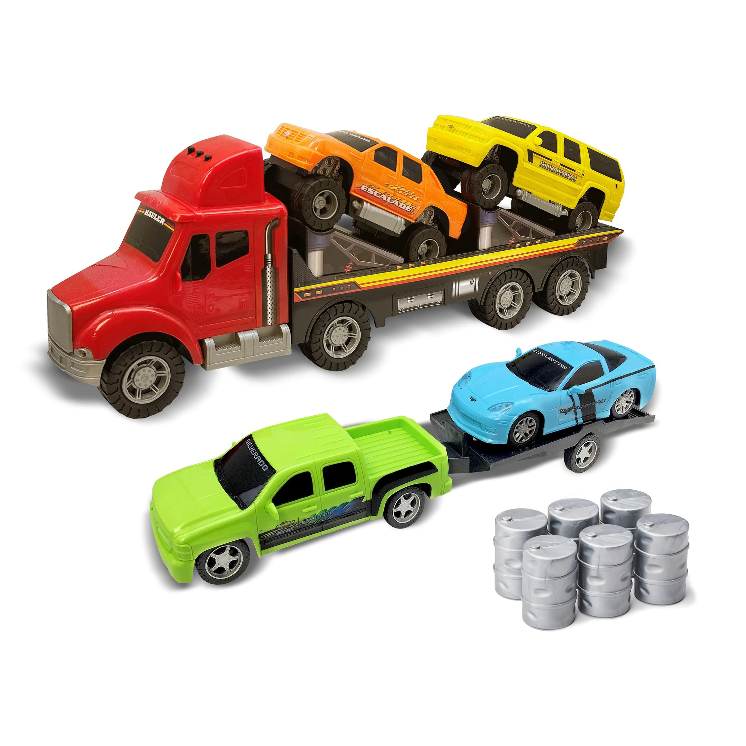 Kid Connection Deluxe Truck Play Vehicles, 11 Pieces, Toddler Toys | Walmart (US)