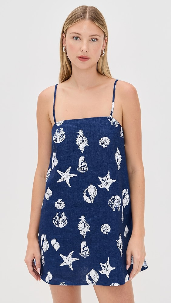 Reformation Aubree Linen Dress | Shopbop | Shopbop