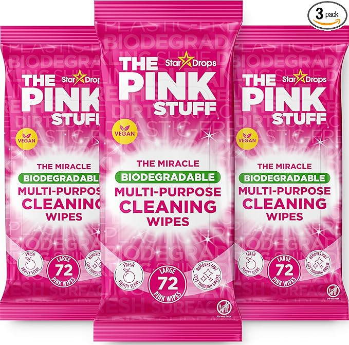Stardrops The Pink Stuff Miracle Multi-Purpose Cleaning Wipes – 216 Count – Tough on Grease, ... | Amazon (US)
