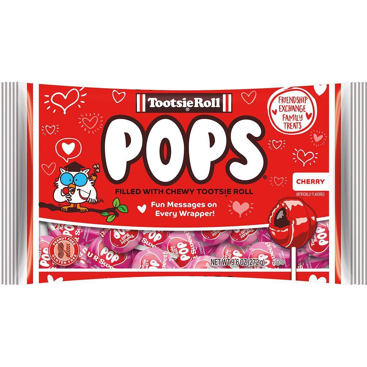 Tootsie Roll Valentine's Cherry Pops - 9.6oz | Target