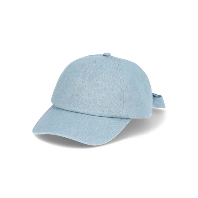 Time and Tru Women’s Denim Bow Baseball Hat | Walmart (US)