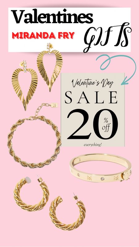 Valentine’s Day gifts, 20% off gold jewelry 

#LTKSeasonal #LTKsalealert #LTKGiftGuide